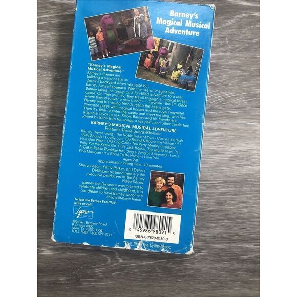 Barney - Barneys Magical Musical Adventure (VHS, 1993). Please Read - Picture 8 of 8